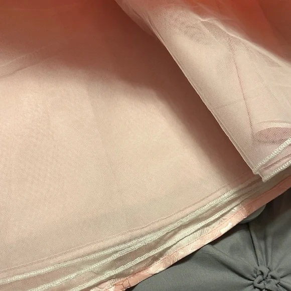 Blush Pink Textured Halter Dress - Picture 3 of 6